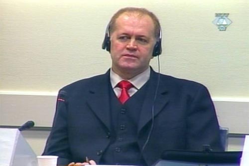 Vinko Pandurevic in the courtroom