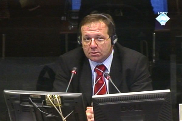 Vladimir Marinkovic, defense witness for Vladimir Lazarevic
