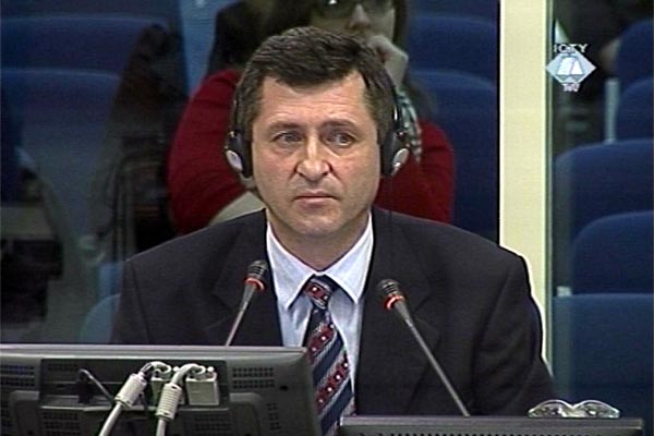 Vlatko Vukovic, defense witness for Vladimir Lazarevic