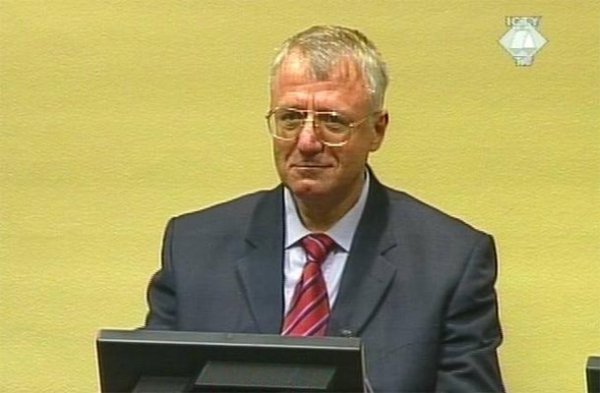 Vojislav Seselj in the courtroom