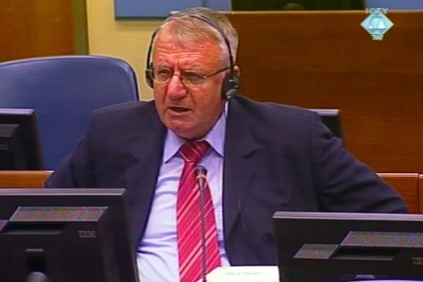 Vojislav Seselj in the courtroom