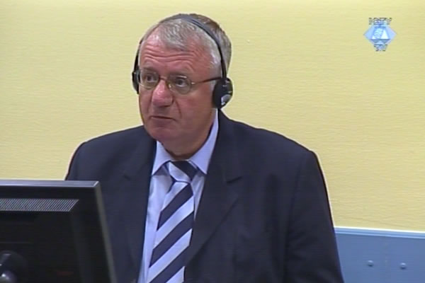 Vojislav Seselj in the courtroom