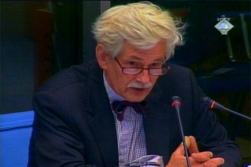 William Albert Wagenaar, witness for the defense in the 'Kosovo three' trial